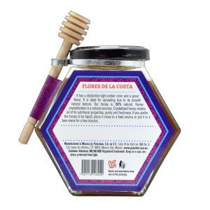 Miel Frida Kalho Flor de la costa - versión USA 380g - Posterior