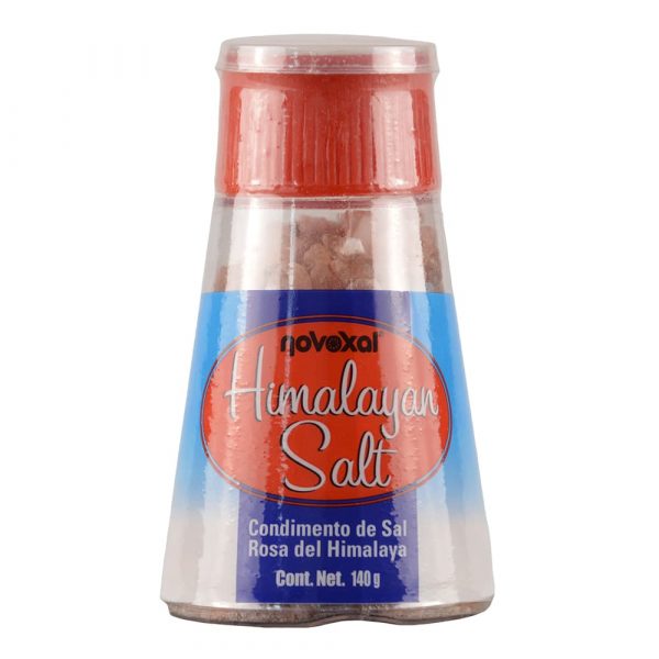 Molinillo Sal rosa del Himalaya en grano Novoxal 170g - Frontal