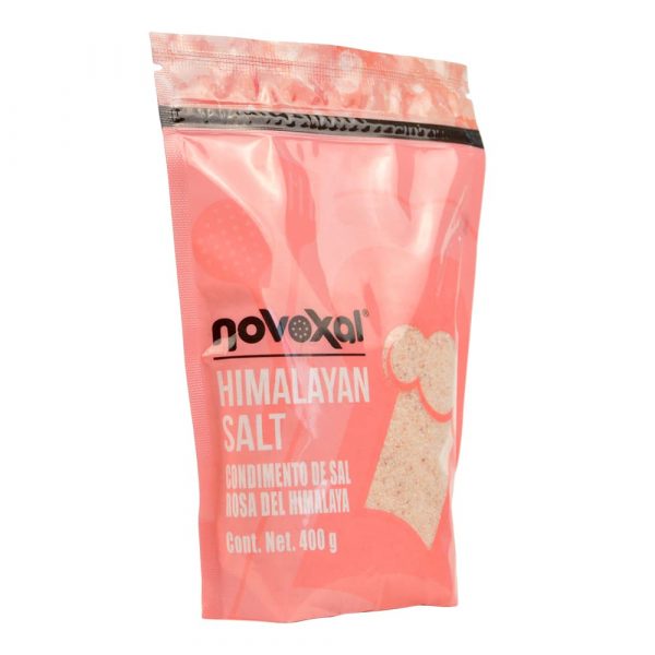 Sal del Himalaya molida Novoxal 400g - Lateral izquierdo