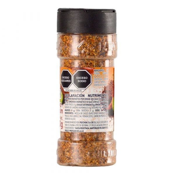 Salsa en Polvo Pizca con Amor 80g - Lateral