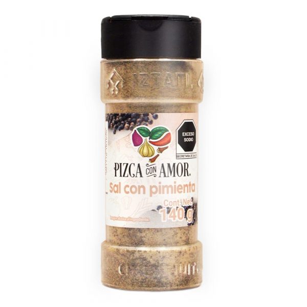 Sal con pimienta Pizca con Amor 140g - Frontal