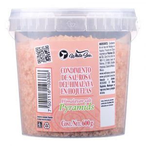 Sal de mar en escamas piramidales - Sal del Himalaya White Sea 600g