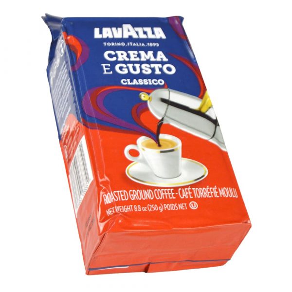 Café molido Lavazza Crema e Gusto textura y molienda