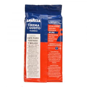 Detalle de Café molido Lavazza Crema e Gusto textura y molienda