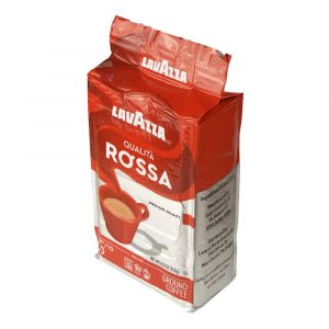 Café molido Lavazza Qualità Rossa empaque original perspectiva 1