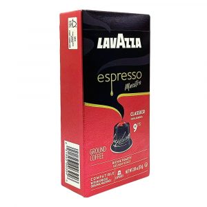 Cápsulas Lavazza Espresso Maestro Classico vista lateral izquierda