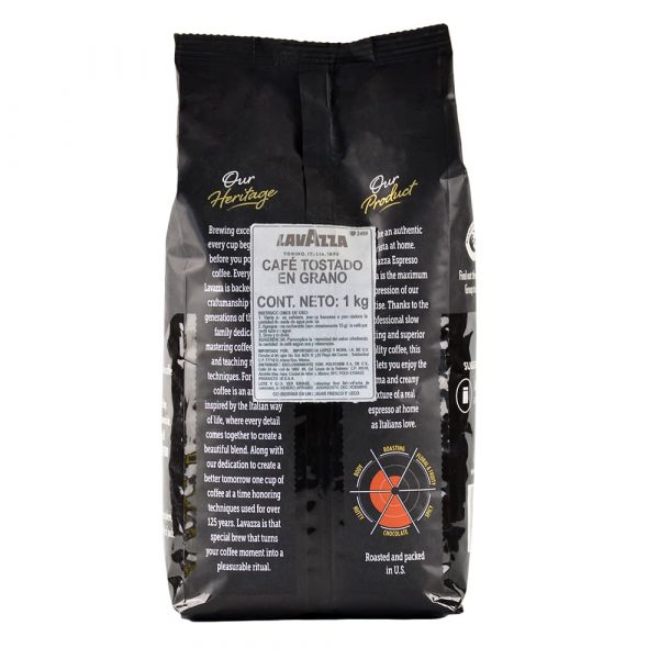 Granos de café Lavazza Gran Crema detalle del producto
