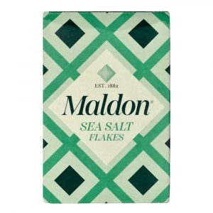 Sal Maldon en escamas caja chica vista frontal