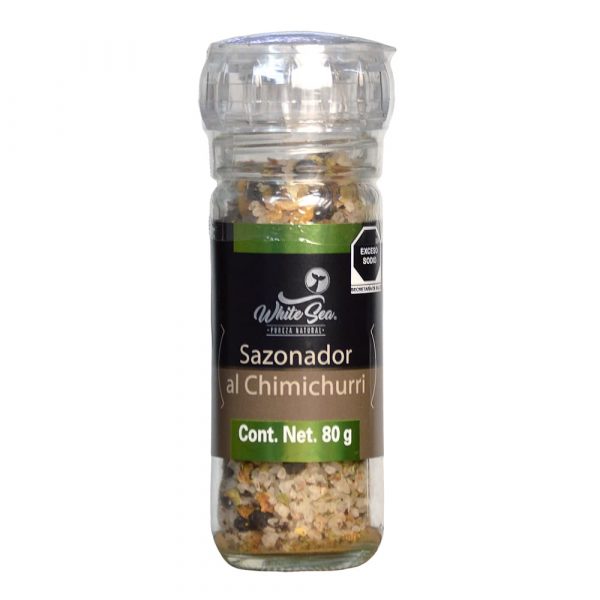 Sazonador chimichurri White Sea en molinillo de vidrio