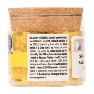 Sal de mar en escamas piramidales - limón White Sea 75g - Posterior