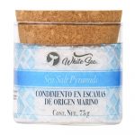 Sal de mar en escamas piramidales - Natural White Sea 75g - Frontal