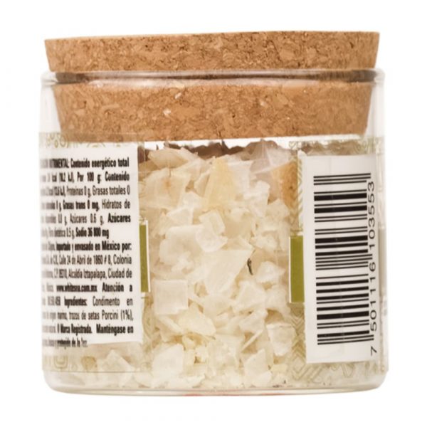 Sal de mar en escamas piramidales - Setas White Sea 75g - Posterior