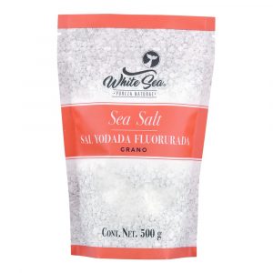 Sal Yodada Fluorurada en grano White Sea 500g - Frontal