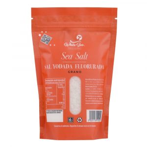 Sal Yodada Fluorurada en grano White Sea 500g - Posterior